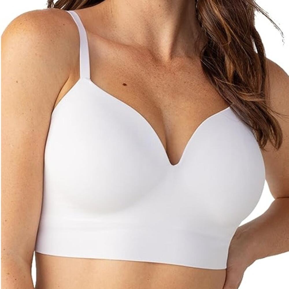 NWT ~ BRAND NEW White SHAPERMINT Truekind  No Underwire Bra ~ Women's Size LARGE